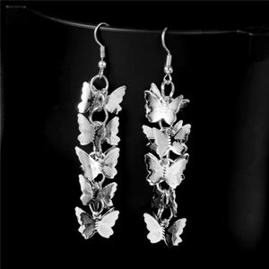 !! 5 FOR $25 !! Butterfly Long Drop Earrings